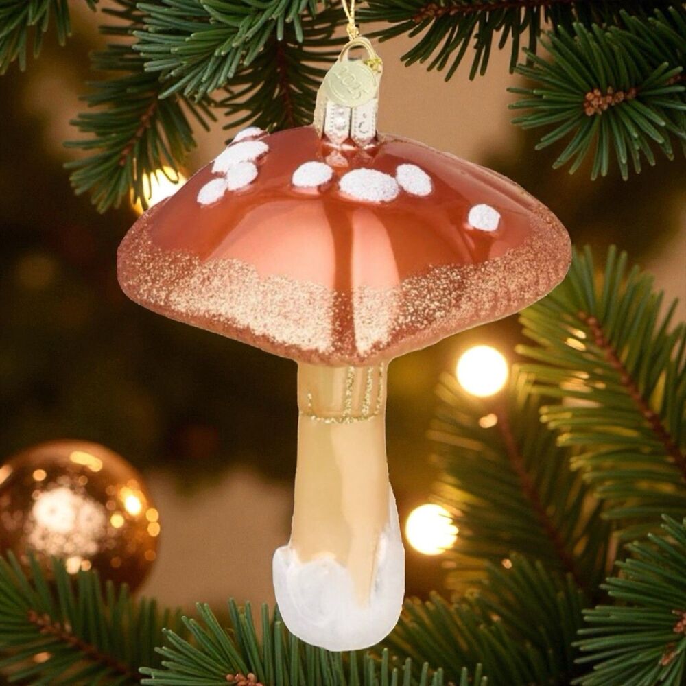 John Derian For Target Mushroom Glass Ornament 2025 - New In Box